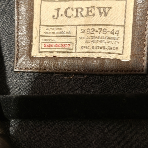 J. Crew Dark Brown Leather Jacket - Picture 3 of 3